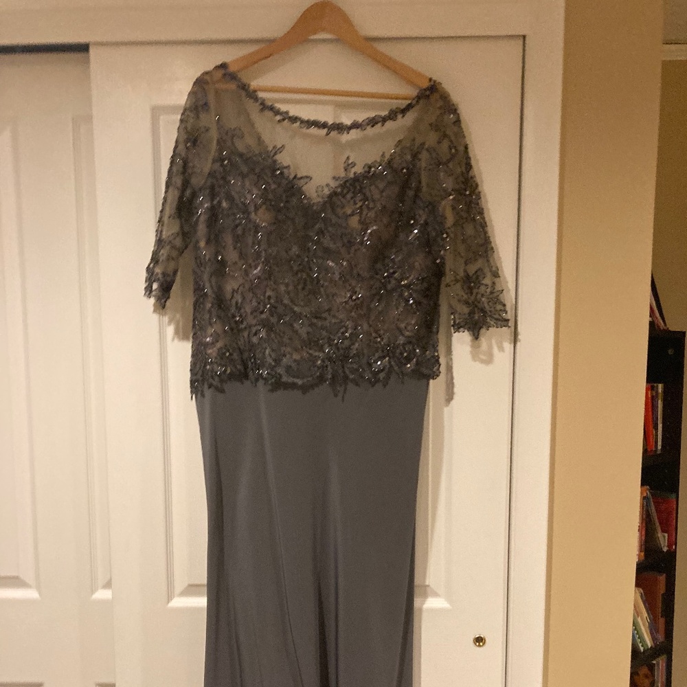 Mother of Bride gown, grey